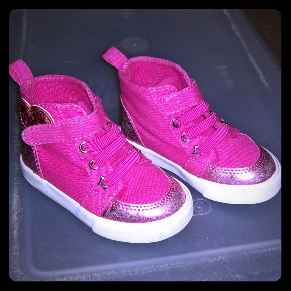 Pink high top gymboree sneakers